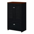 thumbnail image 1 of Pemberly Row Storage Cabinet w/ File Drawer in Black & Cherry - Engineered Wood, 1 of 7