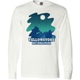 thumbnail image 3 of Inktastic Yellowstone National Park with Bear and Starry Night Long Sleeve T-Shirt, 3 of 5