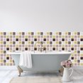 thumbnail image 2 of Adhesivo de pared de mosaico de azulejo de membrana cúbica esmerilada, adhesivo decorativo impermeable para pared DIY TUNC Sencillez, 2 of 5