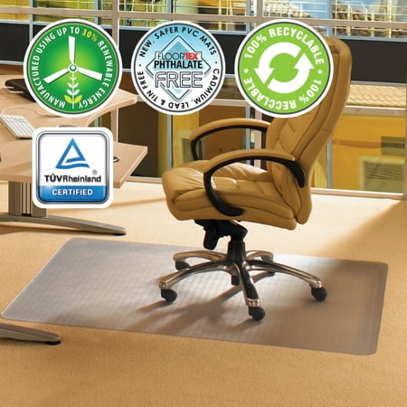 Floortex Cleartex Advantagemat 30 x 48 Chair Mat for Low Pile Carpet, Rectangular