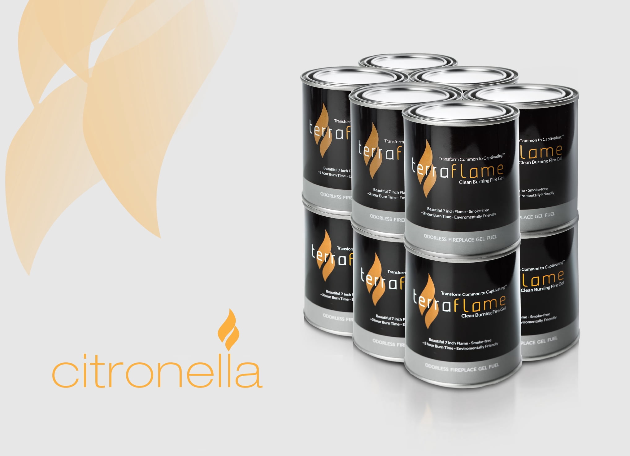 Terra Flame Citronella Gel Fuel by SunJel 12 Pack