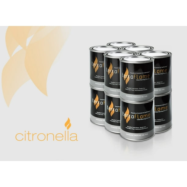 Terra Flame Citronella Gel Fuel by SunJel 12 Pack