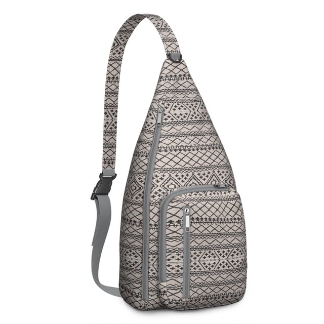 Earthy Minimalist Sling Backpack - Rustic Aesthetic Shoulder Bag, Lightweight Travel Pack
