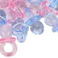 thumbnail image 2 of Riousery 100Pcs Acrylic Mini Pacifiers Transparent Pink Blue, Baby Shower Favors, Birthday Party Decorations, 2 of 4