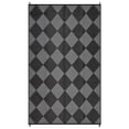 thumbnail image 4 of Nanan 9x12 Waterproof Outdoor Rug, Classic Checkered Pattern, All-Weather Patio Mat, UV Resistant, Stain Resistant, Easy Clean Plastic Rug for Yard, Deck, Balcony, Camping,Black/Gray, 4 of 8