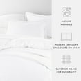 thumbnail image 4 of Ultra Soft & Breathable - Duvet Cover Set - Full/Queen White Bedding by Comfort Canopy, 4 of 11