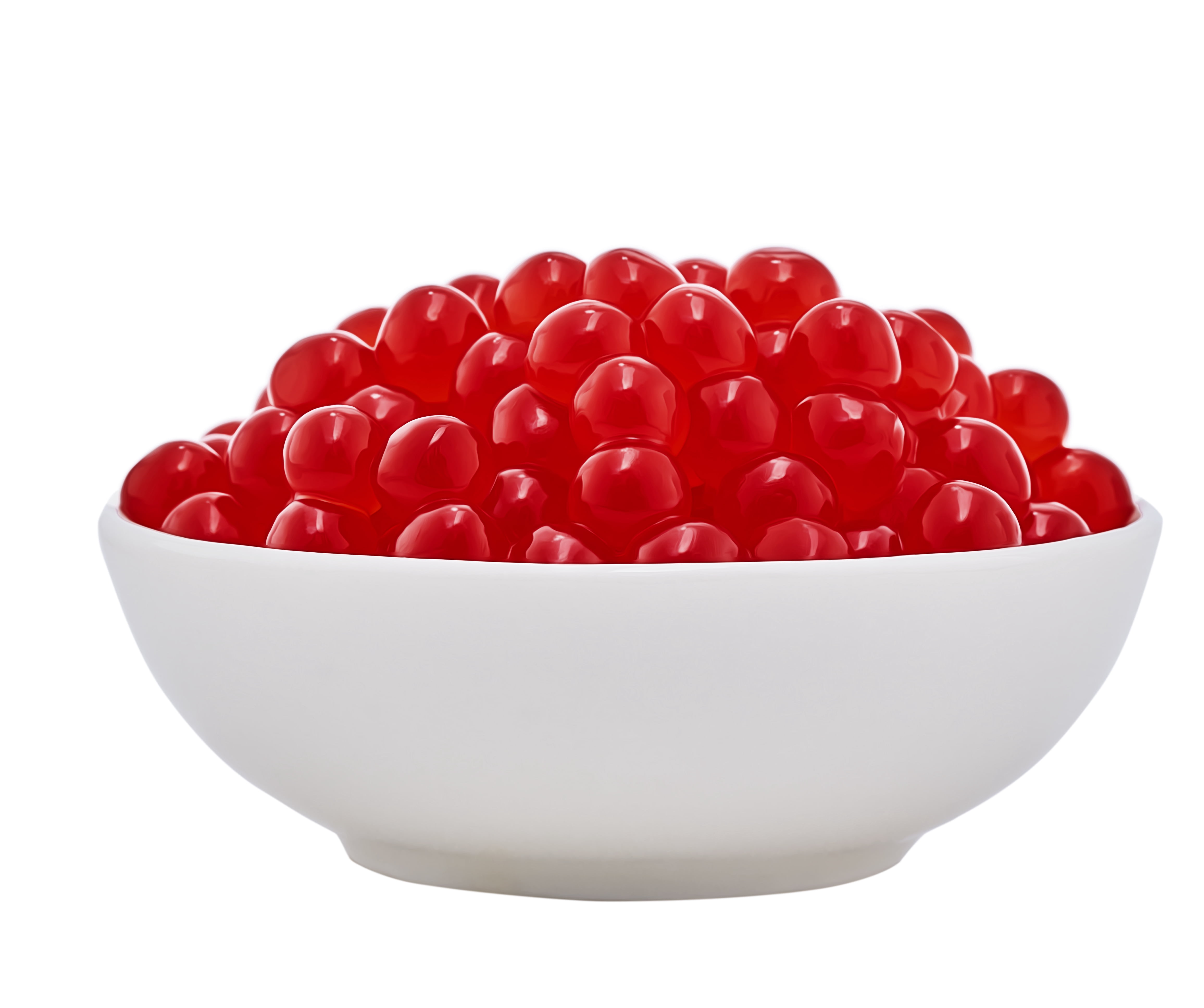 Yulu Foods - Popping Boba Pearls - Strawberry 4 Pack - Net Wt 7.1 oz. (200g)