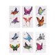 thumbnail image 1 of 6 Sheets Flower Sticker Body Art Tattoo Decals Temporary Sticker Temporary Sleeve Tattoos Female Butterfly Tattoo Decal, 1 of 3