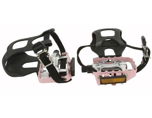 pink bicycle pedals