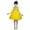 E096-Yellow, variant on hengsof Girls Sparkle Mesh Tutu Dress, Long Sleeve Round Neck Party Gown with Sequins, Puffy Skirt Dance Recital Dress for Kids, Size 3-15 Years