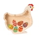 thumbnail image 5 of Hucha de madera con forma de cerdito, ideal como alcancía de mesa para niños y niñas. Gallina, 5 of 9
