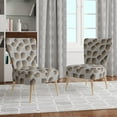 thumbnail image 4 of Designart "Abstract Pattern" Upholstered Scandinavian Accent Chair - Arm Chair, 4 of 5