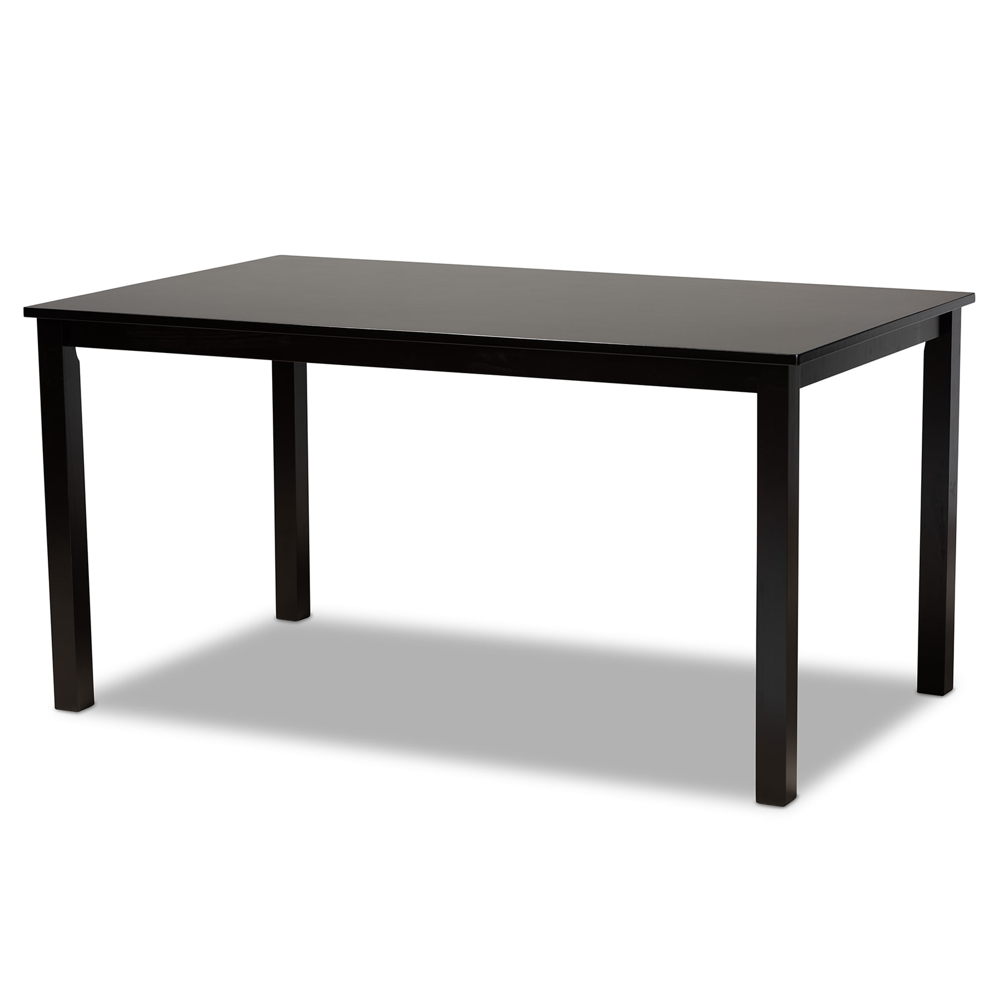 Baxton Studio Andor Modern Dining Set, Dark Brown