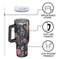 thumbnail image 4 of OBREWU Pioneer Flower Tumbler with Handle and Lid,Pioneer Flower 40oz Double Wall Vacuum Insulated Tumbler,Cups Gift for Women and Men, 4 of 7