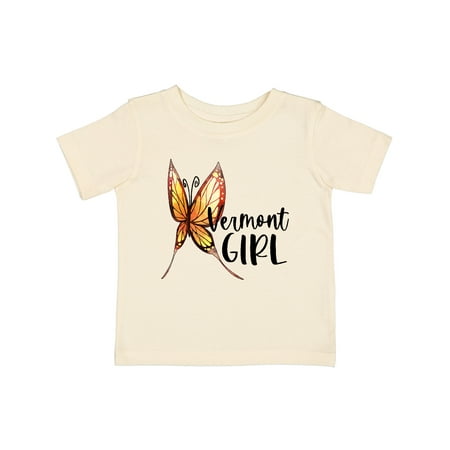 

Inktastic Vermont Girl- Butterfly Gift Baby Girl T-Shirt