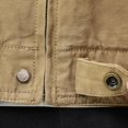 thumbnail image 4 of Birdeem Veste de Travail Rétro pour Hommes, Ouverture et Fermeture Éclair, Manches Longues, Col Rabattu, 4 of 12