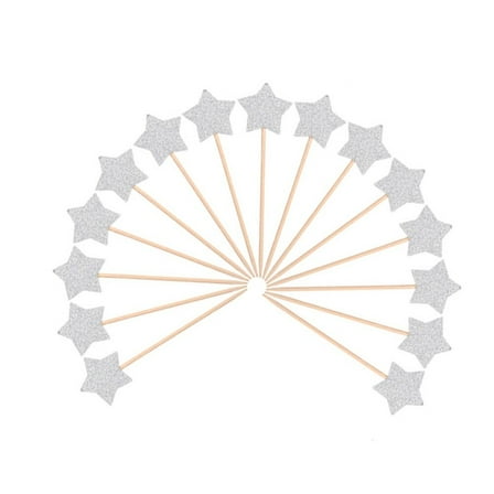 WHAMVOX  36 Pcs Cake Decorating Supplies Topper Star Insert Eye-catching Decorations