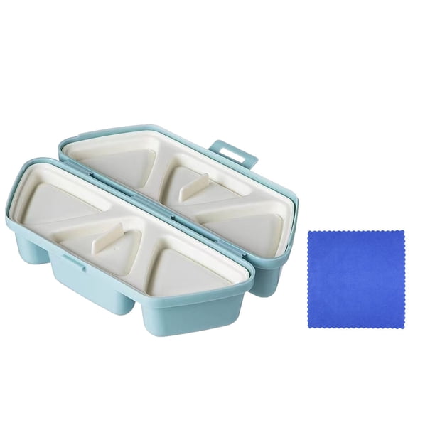 Fiambrera portátil Onigiri | Set de moldes para bento de sushi de arroz | Fabricante de algas antiadherentes | Apto para lavavajillas | Diseño plegable que ahorra espacio | Hace 6 bolas de sushi |