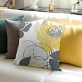 thumbnail image 3 of BANET Throw Pillow Covers,Two Sided Print Decorative Pillows Case for Home Couch Sofa Car (&amp;Yellow) 12x12in, 3 of 5