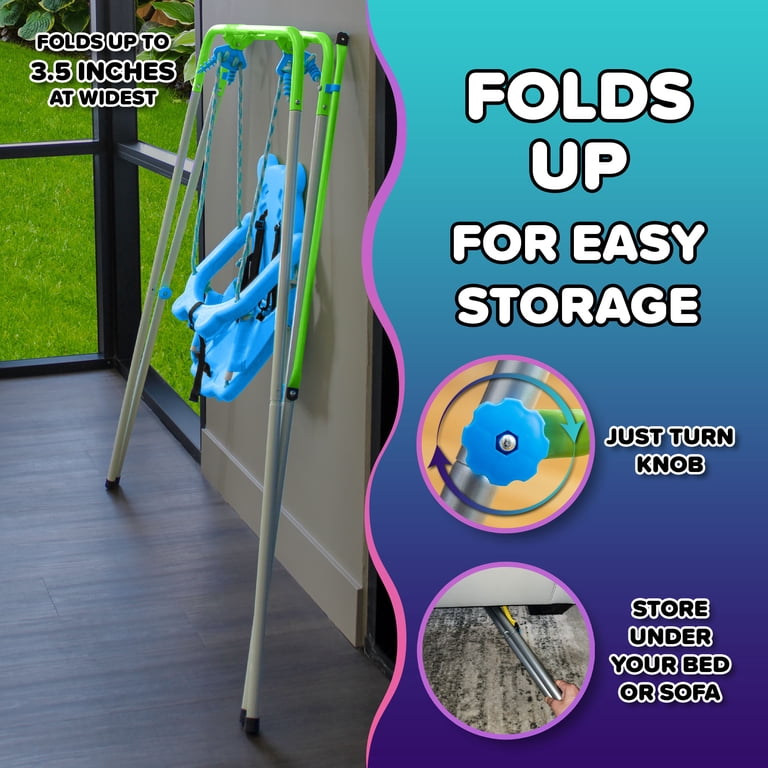 Sportspower My 1st Toddler Swing Set, Foldable Frame, Safety