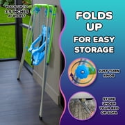 Sportspower My 1st Toddler Swing Indoor & Outdoor Backyard Play Structure with Safety Harness & Foldable Frame for 9-36 Months
