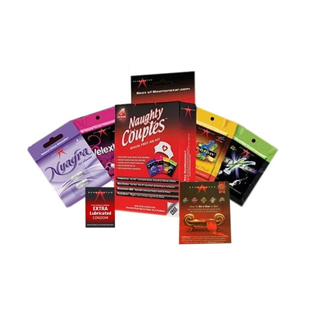 Naughty Couples Kit - Featuring Top 4 Brands, Condom & Road Map to Better Relations