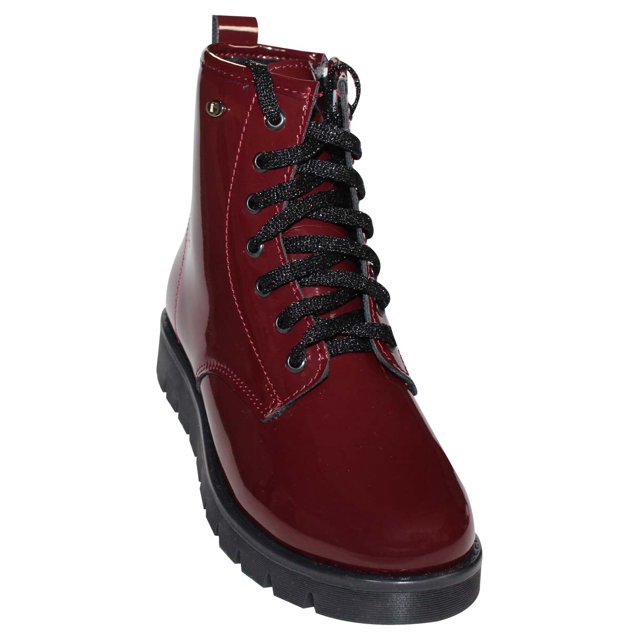 BOTIN CASUAL coqueta NIÑA VINO CHAROL 435100u Leon 435100up