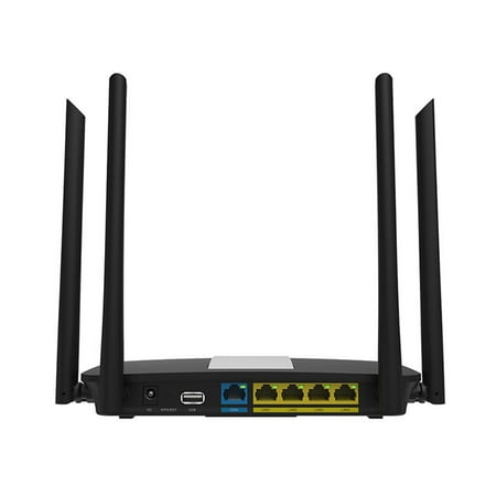 Worallymy Network Router 2.4G 5G Dual Band WiFi Router 1200M Fast Transmission Speed Wireless Repeater US Plug