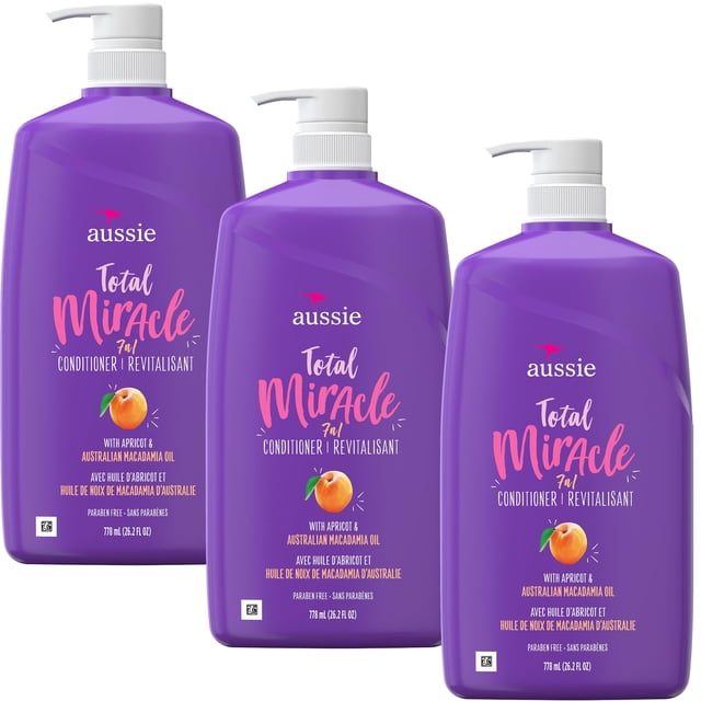 Acondicionador Aussie Miracle Moist Bomba de 26.2 onzas (778 ml) (paquete de 3)