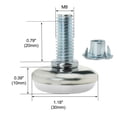 thumbnail image 2 of Unique Bargains M8 x 20 x 30mm Leveling Feet Adjustable Leveler for Furniture Chair Leg 8Pcs, 2 of 8