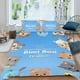 thumbnail image 2 of Bimi Boo y Amigos Conjunto de sábanas temático, trío de piezas, cómodo y amigable con la piel, diseño único, regalo de decoración para el hogar para familiares, amigos y fans,135cm *200cm, 2 of 6