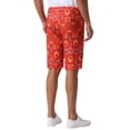 thumbnail image 3 of INSPIRE CHIC Graphic Printed Shorts for Mens Summer Retro Flat Front Boho Floral Shorts 28 Red, 3 of 5