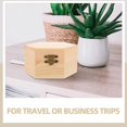 thumbnail image 4 of 2pcs Unfinished Wooden Jewelry Box Small Trinket Box Wood Storage Box for DIY Craft Vintage Jewelry Organizer for Home Store Travel, 4 of 4