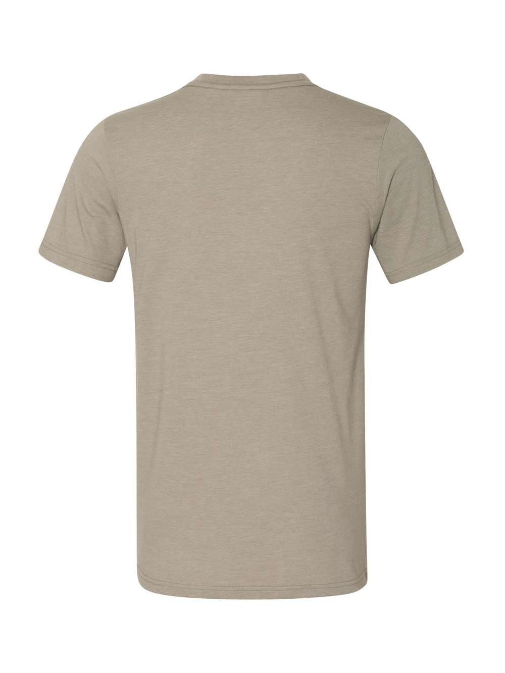 STONE |SHORT-SLEEVED ROUND NECK T-SHIRTS (23757 F Unisex Jersey Short-Sleeve V-Neck T-Shirt HEATHER STONE 2XL