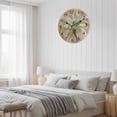 thumbnail image 6 of Wall Clock Tropical Palm Tree Clocks PVC Silent Non-Ticking Battery Operated Brown Graffiti Coastal Island Round Clock for Home Living Room Kitchen Bedroom Office School Wall Decor 12 Inch, 6 of 9