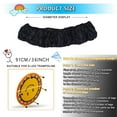 thumbnail image 2 of SUTENGDA Housse de Ressort pour Mini-Trampoline 36 Pouces Coussin de Sécurité pour Petit Trampoline pour 6 Trous Trampoline Rond Tissu Oxford Résistant aux Déchirures Anti-Vibration Plusieurs Options de Couleur (Rouge Rose), 2 of 7