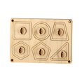 thumbnail image 3 of Piezas de tablero de actividades Juguetes sensoriales de madera Juguete interactivo de viaje para padres e hijos Sensorial formas, 3 of 9