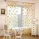 thumbnail image 2 of Cortina de gasa transparente con diseño de girasoles para dormitorio y sala de estar, 100 x 270 cm (amarilla)., 2 of 6