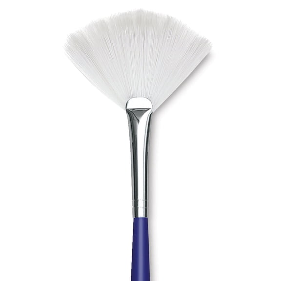 Blick Scholastic Wonder White Brush - Fan, Long Handle, Size 4