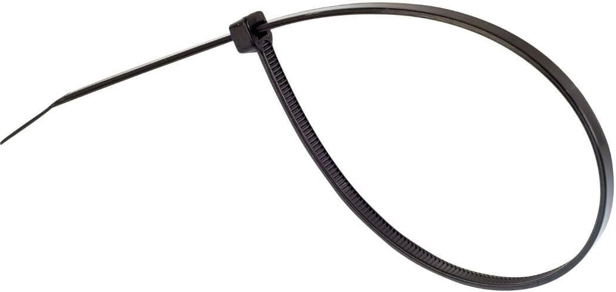 12 Inch Black Heavy Duty Zip Ties, 100 Pack, 120lb Strength, UV Resistant Nylon Cable Ties, Self-Locking 12" Tie Wraps