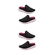 thumbnail image 2 of Zapatillas de verano Sonducket con cubierta de malla estilo informal para mujer sandalias de tacón plano negro rojo Talla 38, 2 of 6