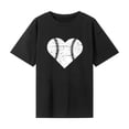 thumbnail image 1 of Camiseta de mujer Camiseta de cuello redondo Ropa deportiva suave Camiseta básica de ajuste regular para S, 1 of 8