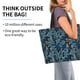 thumbnail image 2 of Disketp Blue Leaves A Bolsa Tote Estampada para Mujer, Bolso de Hombro y de Mano para Compras y Viajes, 2 of 8