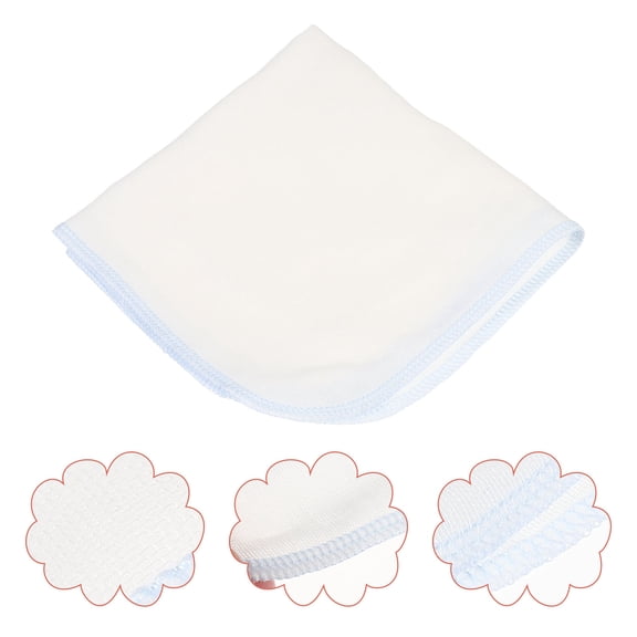 STRANDCHIC 10pcs Newborn Towels Face Cloths Cotton Super Absorbent Blue