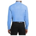 thumbnail image 2 of Mens Slim Fit Long Sleeve Carefree Cotton/Polyester Poplin Shirt Carolina Blue X-Large, 2 of 6