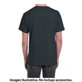 thumbnail image 3 of Playera Fruit of the Loom Para hombre cuello v, algodón sustentable, negro jaspe, talla EG, 3 of 4