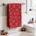 thumbnail image 5 of Independence Day Kitchen Towel - Quick Drying Patriotic Tea Towel with Fireworks and Flag Design, Red White Blue Cotton Blend Alternative for 4th of July Party Decor and Housewarming Gifts, 5 of 6
