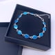 thumbnail image 4 of Pulseras para mujer, regalos para mujer, moda lujosa, pulsera Aobao con gotas de agua para mujer, joyería para pies, regalo para mujer, pulsera para mujer, 4 of 5