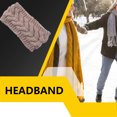 thumbnail image 1 of Bandeau d'Hiver pour Femmes, Protecteur de Tête Élastique, Coussinets d'Oreilles Chauds pour Sports d'Hiver, Style Simple, Accessoires pour Cheveux pour Femmes, Camée Marron, 1 of 6