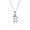 Silver-E, variant on Womens ABC Block Letter Initial Pendant Necklace Silver Alphabet